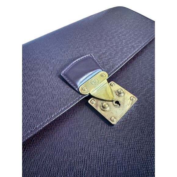 Louis Vuitton Taiga Serviet Business Bag Briefcase Used - Picture 3 of 11